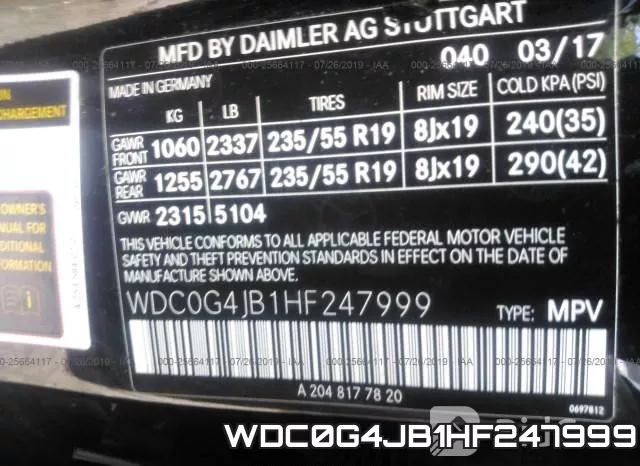 WDC0G4JB1HF247999 фото 10