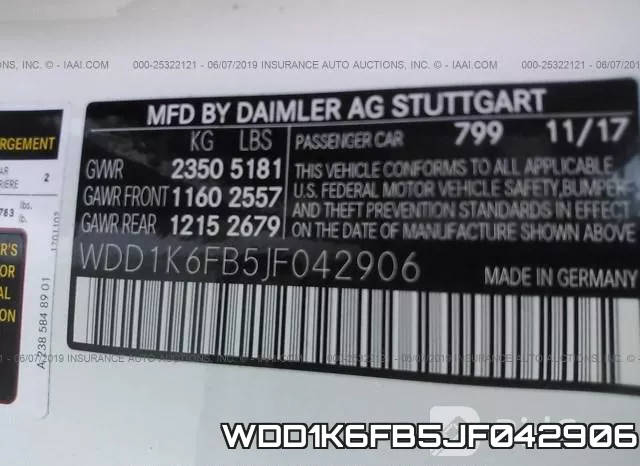 WDD1K6FB5JF042906 фото 10