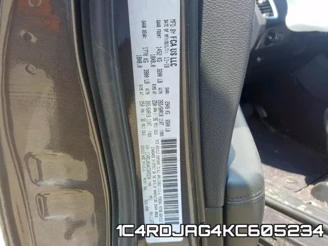1C4RDJAG4KC605234 фото 2