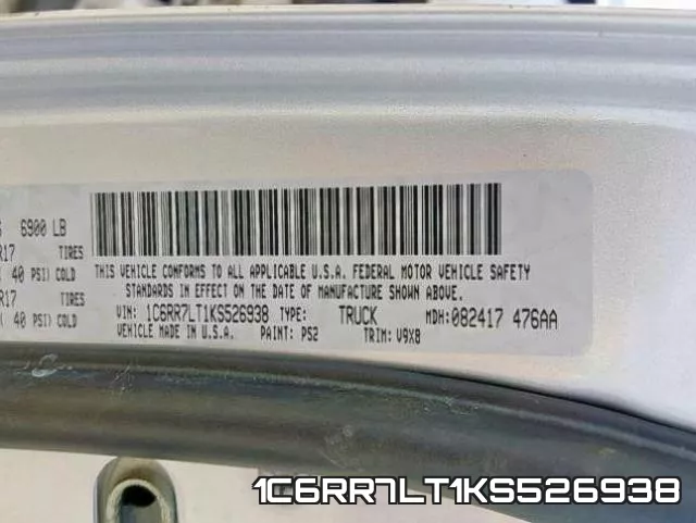 1C6RR7LT1KS526938 фото 2