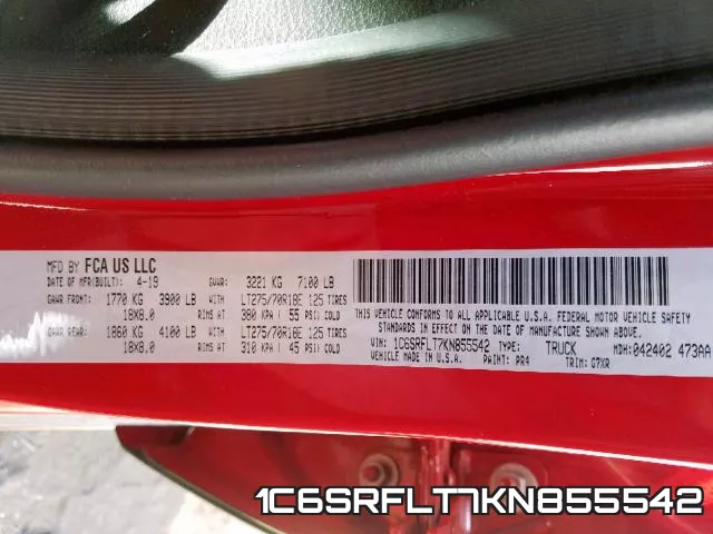1C6SRFLT7KN855542 фото 2