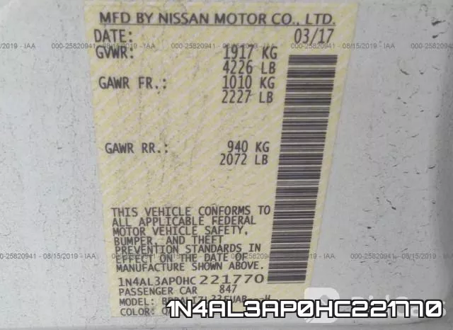 1N4AL3AP0HC221770 фото 9