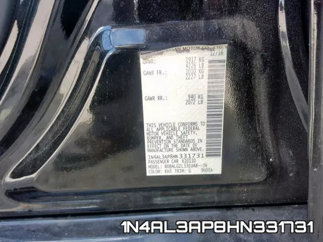 1N4AL3AP8HN331731 фото 2