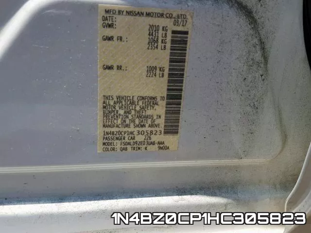 1N4BZ0CP1HC305823 фото 2
