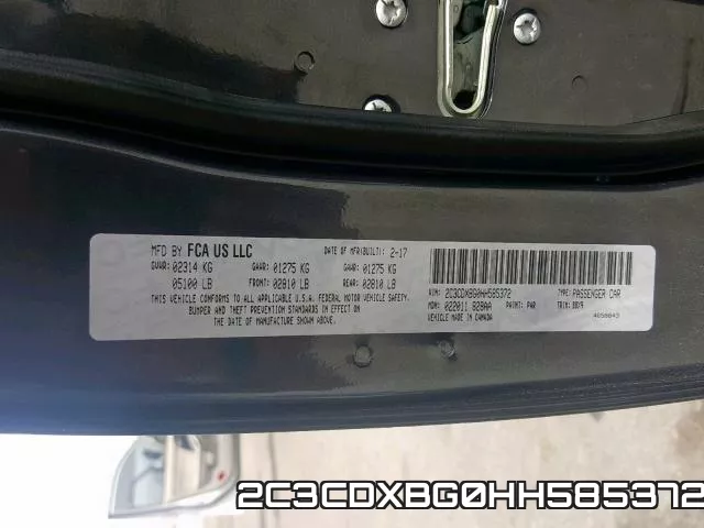 2C3CDXBG0HH585372 фото 2