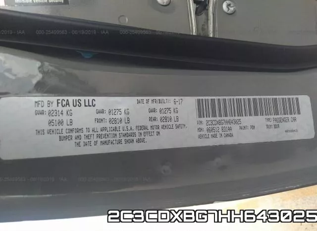 2C3CDXBG7HH643025 фото 10