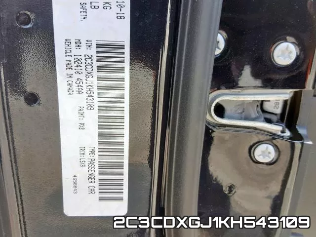 2C3CDXGJ1KH543109 фото 2