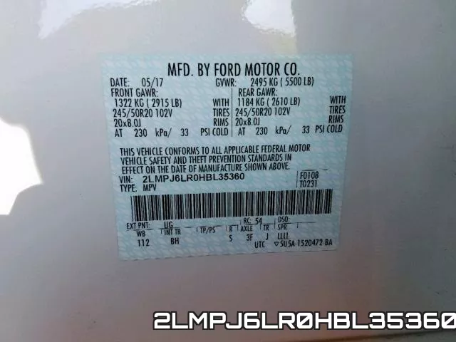 2LMPJ6LR0HBL35360 фото 2