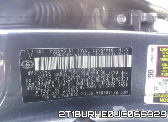 2T1BURHE0JC066329 фото 10