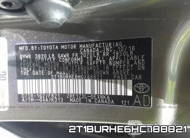2T1BURHE6HC788821 фото 10