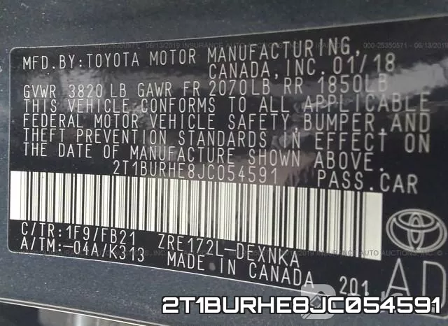 2T1BURHE8JC054591 фото 10