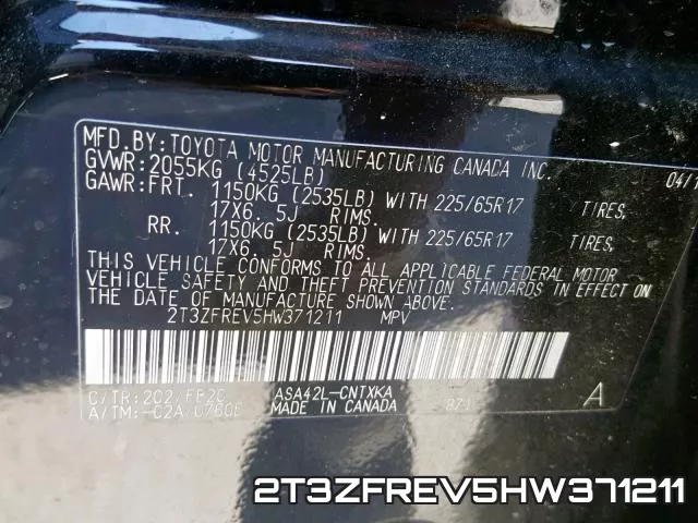 2T3ZFREV5HW371211 фото 2