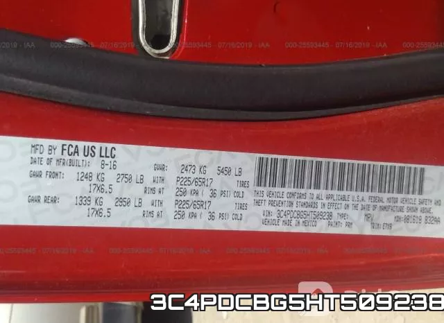 3C4PDCBG5HT509238 фото 10