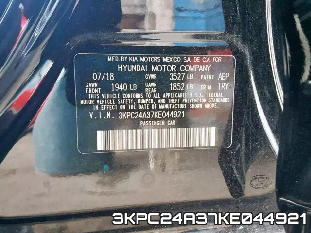 3KPC24A37KE044921 фото 2