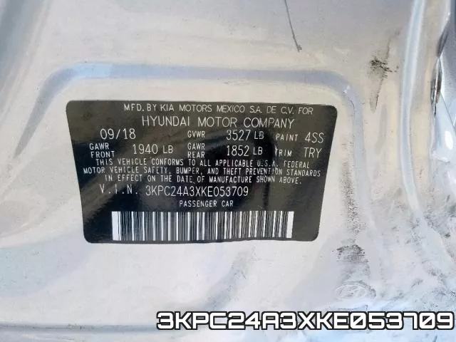 3KPC24A3XKE053709 фото 2