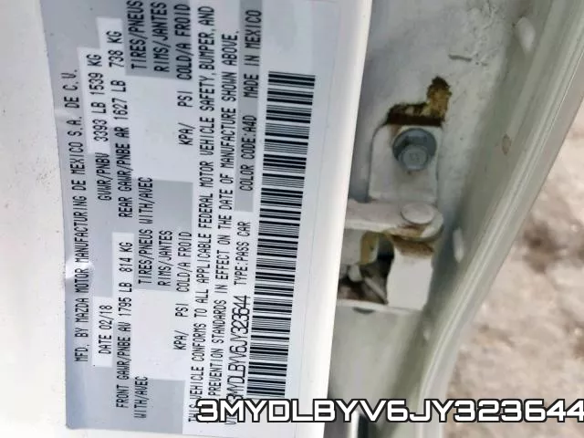 3MYDLBYV6JY323644 фото 2