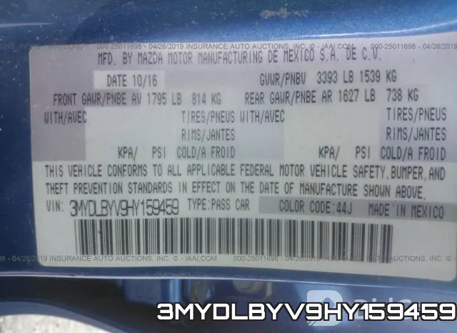 3MYDLBYV9HY159459 фото 10