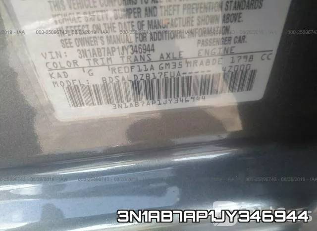 3N1AB7AP1JY346944 фото 10