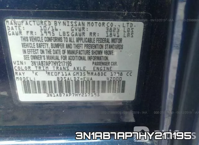 3N1AB7AP7HY217195 фото 10