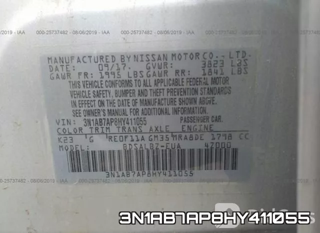 3N1AB7AP8HY411055 фото 10