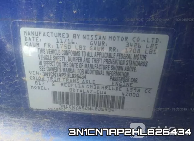 3N1CN7AP2HL826434 фото 10