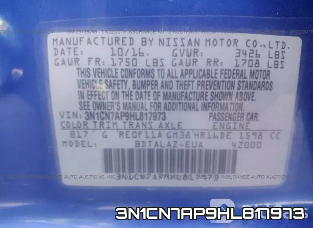 3N1CN7AP9HL817973 фото 10