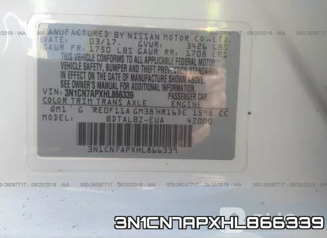 3N1CN7APXHL866339 фото 10