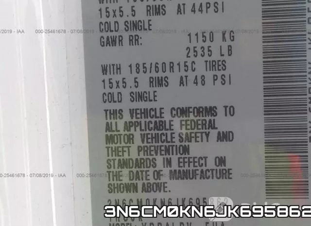 3N6CM0KN6JK695862 фото 10