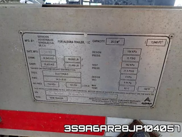 3S9A6AR28JP104057 фото 2