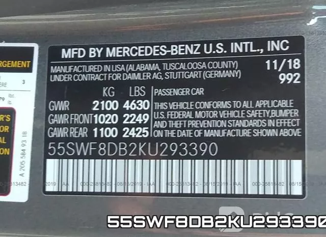 55SWF8DB2KU293390 фото 10