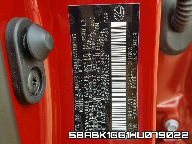 58ABK1GG1HU079022 фото 2