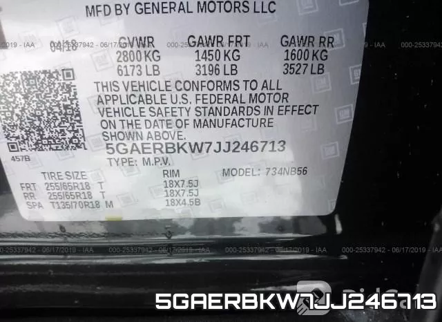 5GAERBKW7JJ246713 фото 10