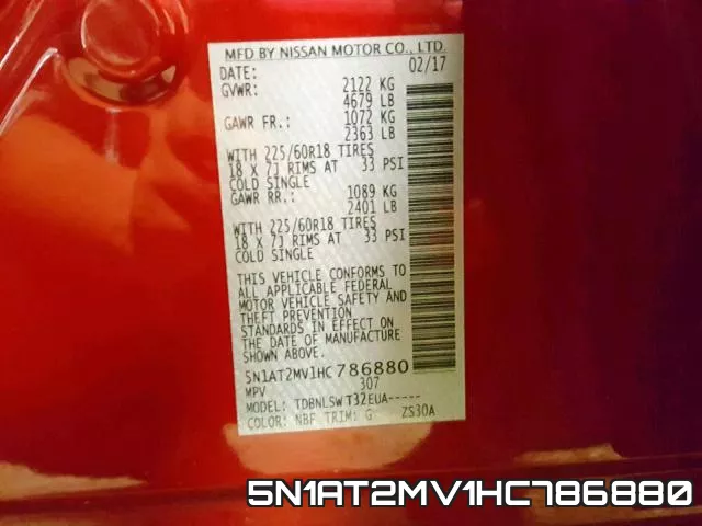 5N1AT2MV1HC786880 фото 2