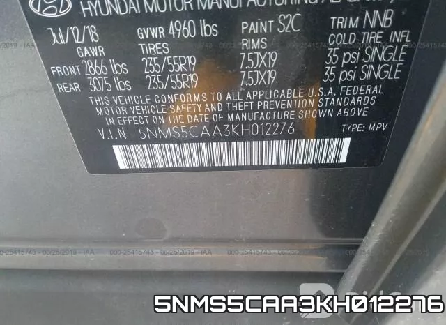 5NMS5CAA3KH012276 фото 10