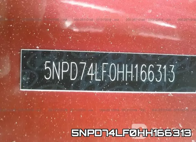 5NPD74LF0HH166313 фото 10