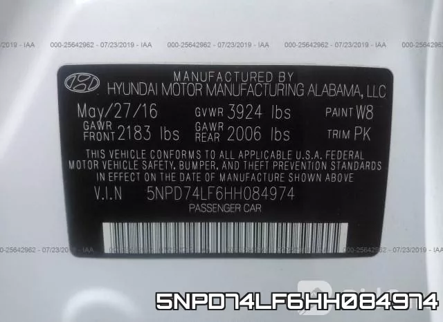 5NPD74LF6HH084974 фото 10
