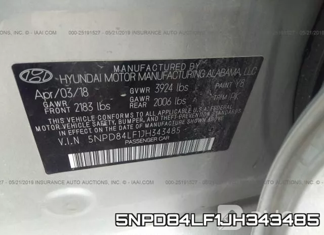 5NPD84LF1JH343485 фото 10