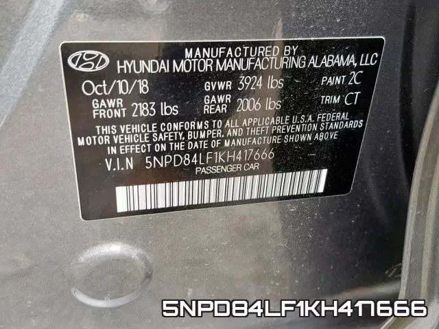 5NPD84LF1KH417666 фото 2