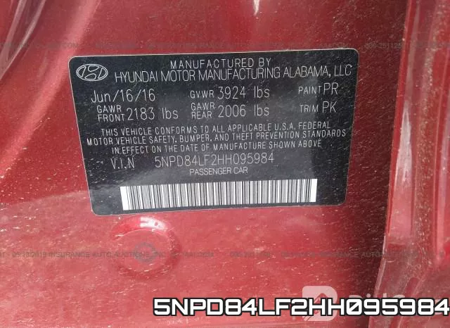 5NPD84LF2HH095984 фото 10