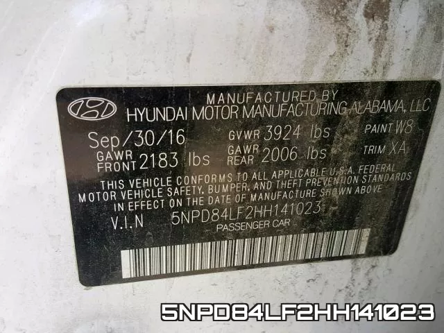 5NPD84LF2HH141023 фото 2
