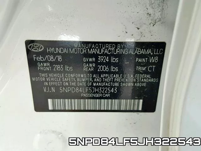 5NPD84LF5JH322543 фото 2