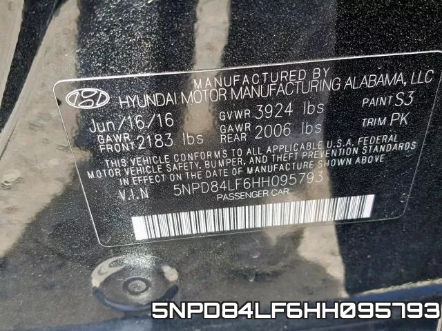 5NPD84LF6HH095793 фото 2