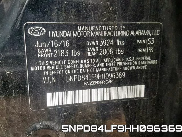 5NPD84LF9HH096369 фото 2