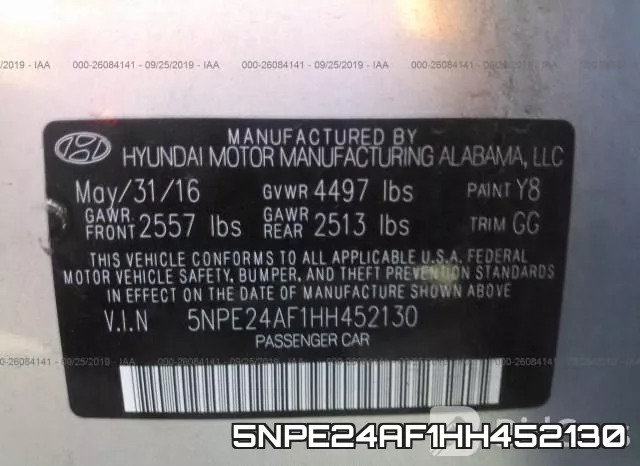 5NPE24AF1HH452130 фото 10
