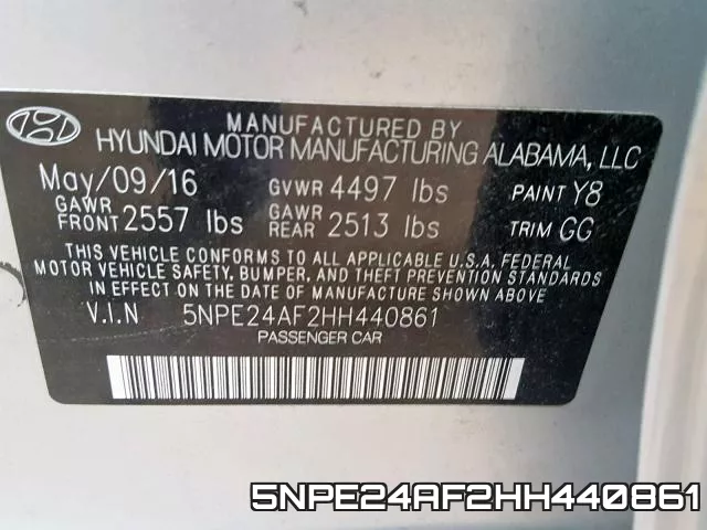 5NPE24AF2HH440861 фото 2
