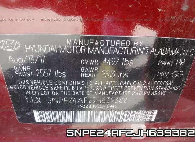 5NPE24AF2JH639382 фото 10