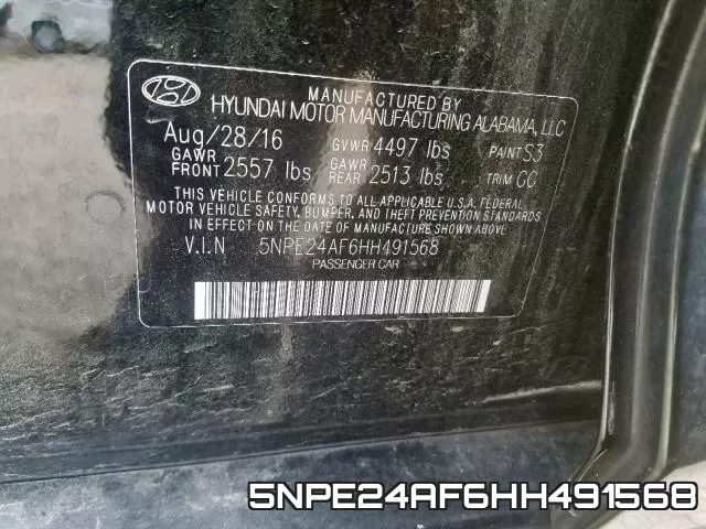 5NPE24AF6HH491568 фото 2