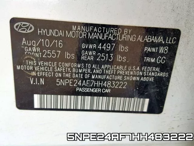 5NPE24AF7HH483222 фото 2