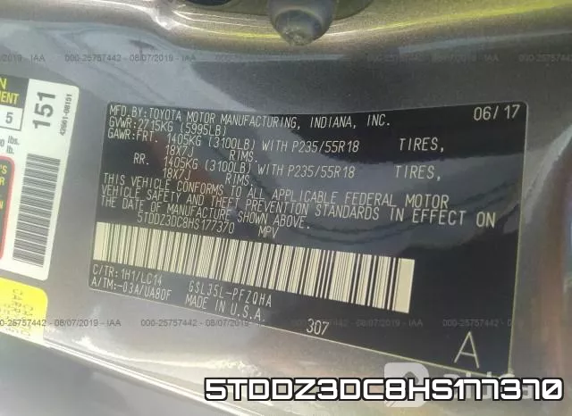 5TDDZ3DC8HS177370 фото 10