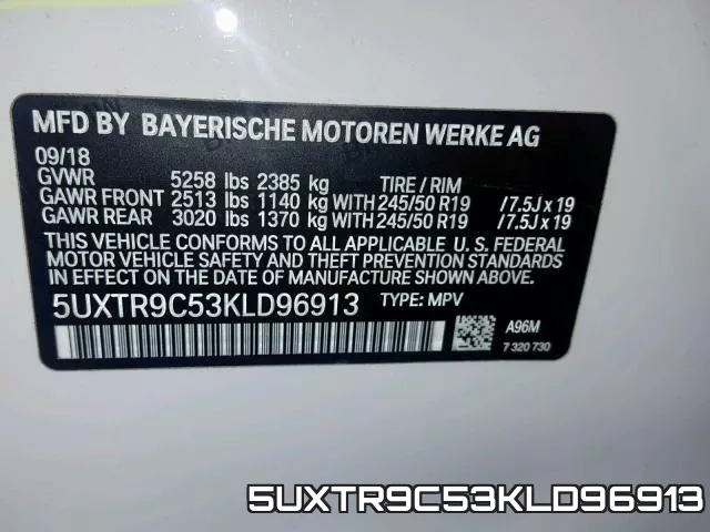 5UXTR9C53KLD96913 фото 2